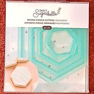 SUGARBELLE 4PC HEXAGON NESTED COOKIE CUTTER SET